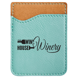 Teal Leatherette Phone Wallet