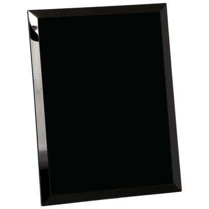 Black 8" x 10" Glass Mirror Plaque