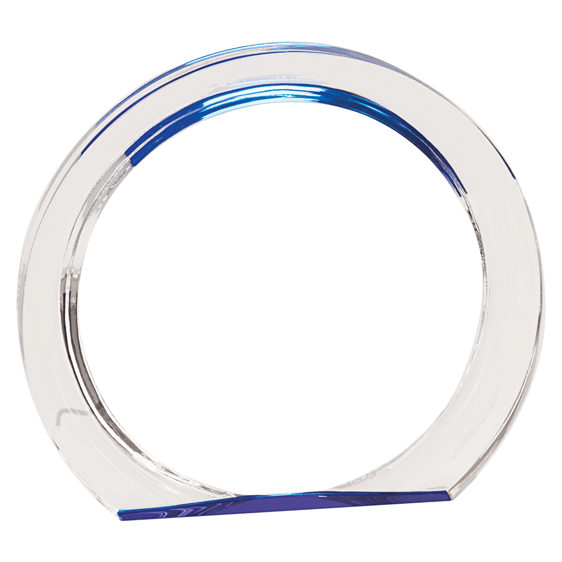 Blue 5 3/8" Round Halo Acrylic