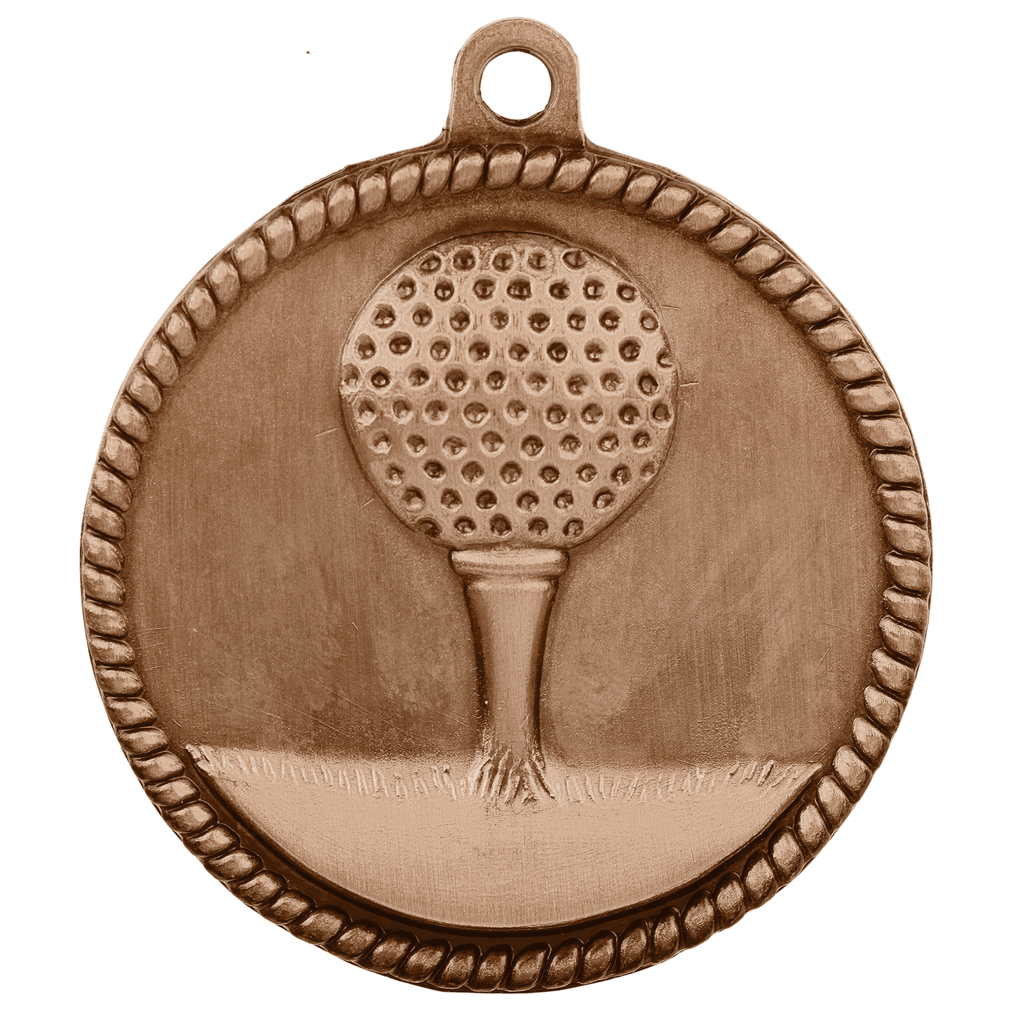 Antique Bronze 2" Golf High Relief Medal