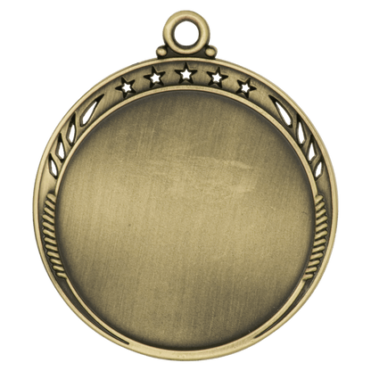 Antique Gold 2 3/8" Galaxy 2" Insert Holder Medal