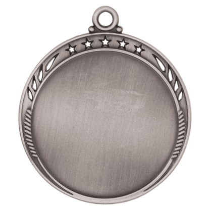 Antique Silver 2 3/8" Galaxy 2" Insert Holder Medal