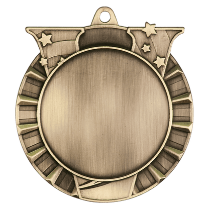 Antique Gold 2 3/4" Victory 2" Insert Holder Medal