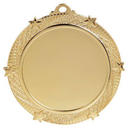 Bright Gold 2 3/4" 6-Star 2" Insert Medal Holder