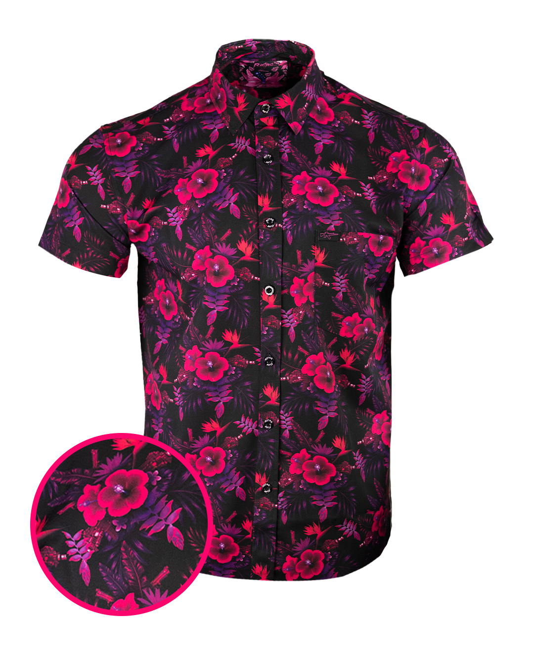 Hibiscus (Black/Pink)