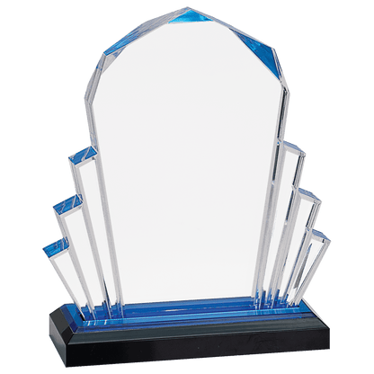 Blue 6" x 8" Faceted Impress Acrylic