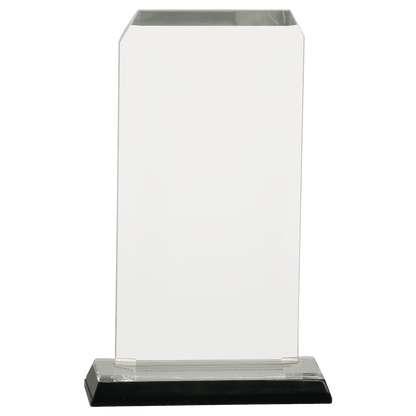 Silver 3 1/2" x 7 1/2" Clipped Corner Impress Acrylic