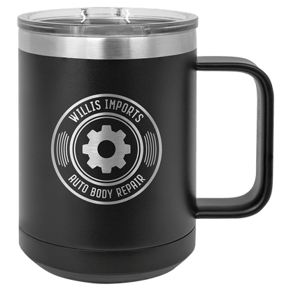 Polar Camel 15 oz Coffee Mug with Slider Lid