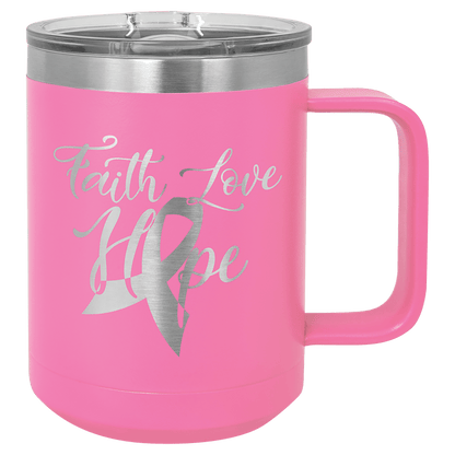 Polar Camel 15 oz Coffee Mug with Slider Lid
