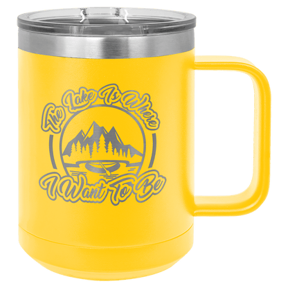 Polar Camel 15 oz Coffee Mug with Slider Lid