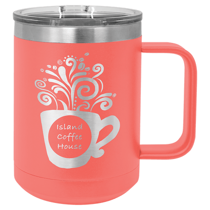 Polar Camel 15 oz Coffee Mug with Slider Lid