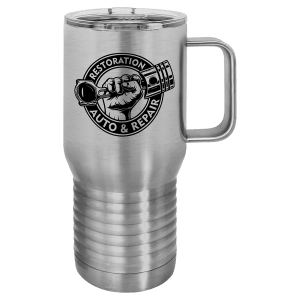 Stainless Steel Polar Camel 20 oz. Travel Mug with Slider Lid