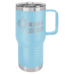 Light Blue Polar Camel 20 oz. Travel Mug with Slider Lid