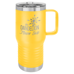 Yellow Polar Camel 20 oz. Travel Mug with Slider Lid