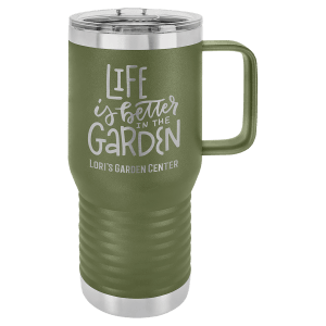 Olive Green Polar Camel 20 oz. Travel Mug with Slider Lid