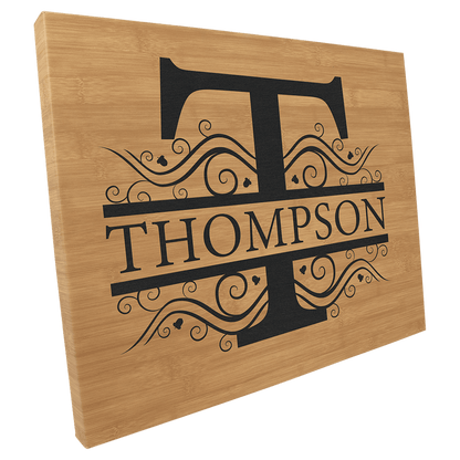 Bamboo 16" x 20" Laserable Leatherette Wall Decor with Sawtooth Hanger