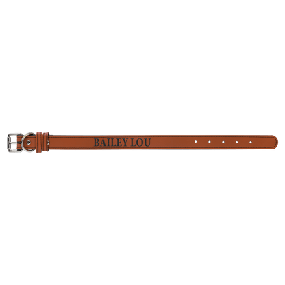 Rawhide Small 15" x 3/4" Laserable Leatherette Dog Collar