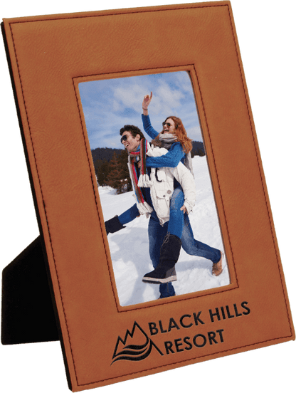 Rawhide 4" x 6" Laserable Leatherette Photo Frame