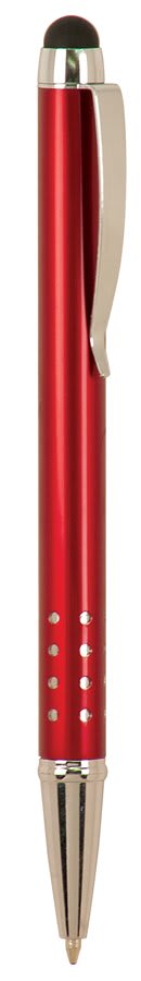 Burgundy with Silver Trim Laserable Pen with Stylus