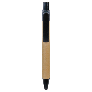 Recycled Paper Ballpoint Pen with Black Trim