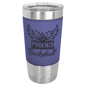 Purple Polar Camel 20 oz. Leatherette Grip Tumbler