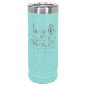 Teal 22 oz. Polar Camel Skinny Tumbler with Slider Lid