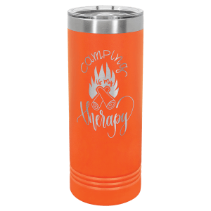 Orange 22 oz. Polar Camel Skinny Tumbler with Slider Lid