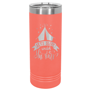 Coral 22 oz. Polar Camel Skinny Tumbler with Slider Lid