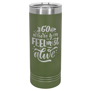 Olive Green 22 oz. Polar Camel Skinny Tumbler with Slider Lid – AYP ...