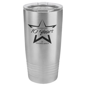 Stainless Steel 20 oz. Polar Camel Ringneck Tumbler with Lid