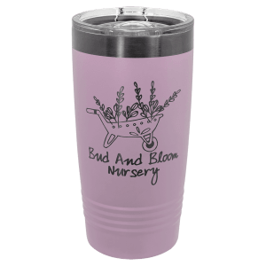 Polar Camel 20 oz. Moody Lilac/Ghost Black ION-Plated Tumbler with Slider Lid