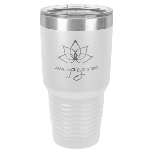 White 30 oz. Polar Camel Ringneck Tumbler with Lid