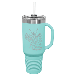 Teal Polar Camel 40 oz. Travel Mug with Straw and Snap Lid