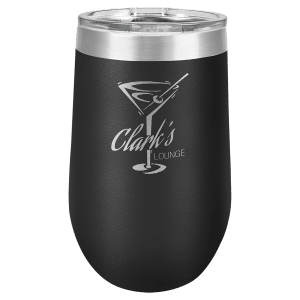 Black 16 oz. Polar Camel Stemless Tumbler