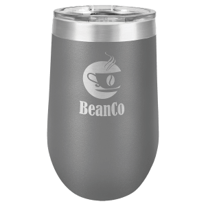 Dark Gray 16 oz. Polar Camel Stemless Tumbler