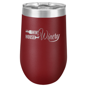 Maroon 16 oz. Polar Camel Stemless Tumbler