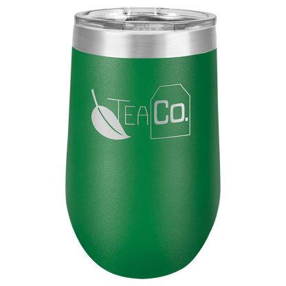 Green Polar Camel 16 oz. Vacuum Insulated Stemless Tumbler with Lid