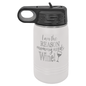 White 12 oz. Polar Camel Water Bottle