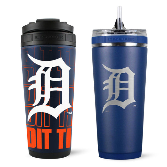 Detroit Tigers 4D Ice Shaker & Flex Bottle Bundle