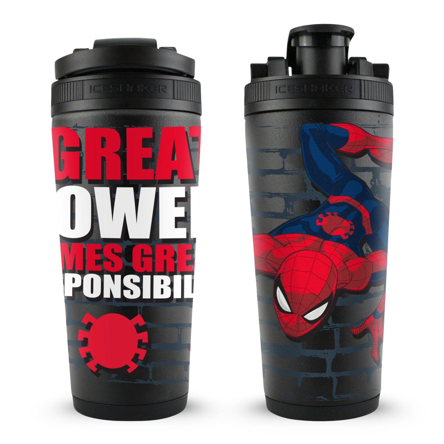 Marvel Spiderman "With Great Power.." 4D Ice Shaker