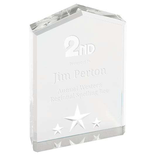Silver 5" Star Point Acrylic