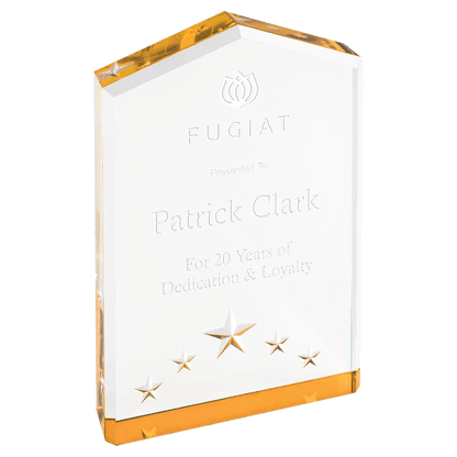 Gold 6" Star Point Acrylic
