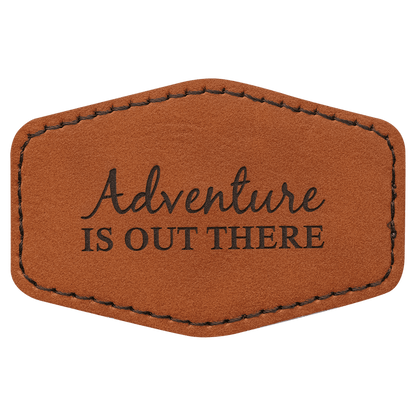 Rawhide 3" x 2" Laserable Leatherette Hex Patch with Kota Pro Adhesive