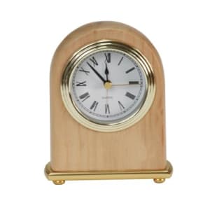 Red Alder Arch Desk Clock