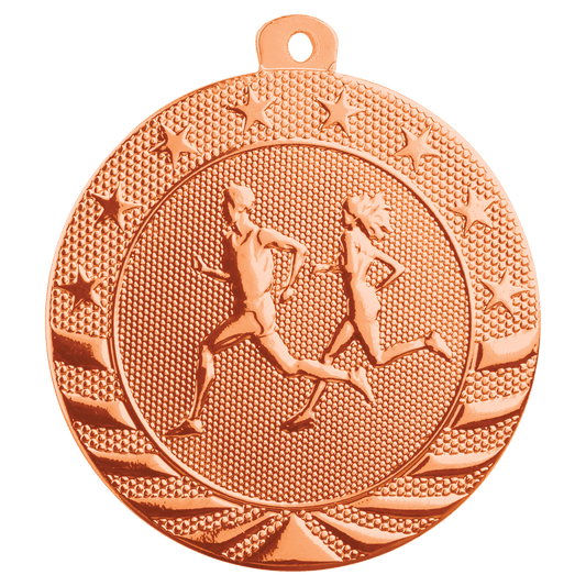 Bright Bronze 2" Cross Country Starbrite Medal
