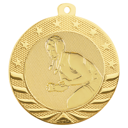Bright Gold 2" Female Wrestling Starbrite Medal