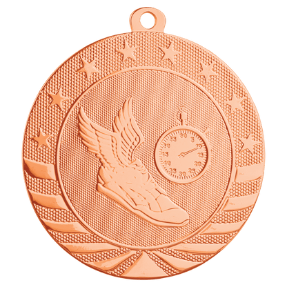 Bright Bronze 2 3/4" Track Starbrite Medal