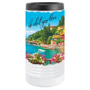 Full Color Polar Camel Slim Beverage Holder-White