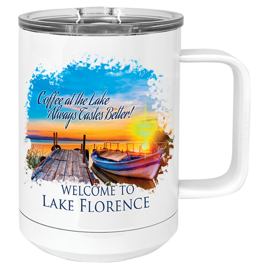 Polar Camel 15 oz Coffee Mug with Slider Lid