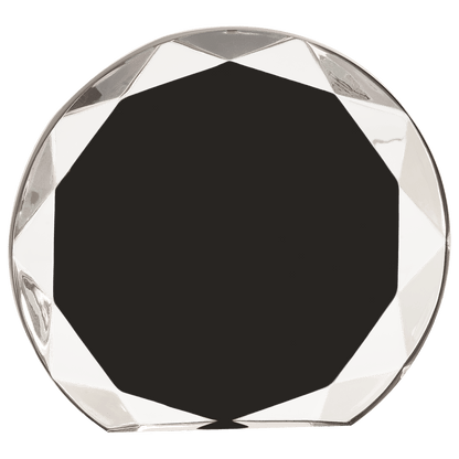 Black 6 1/4" Sunburst Acrylic